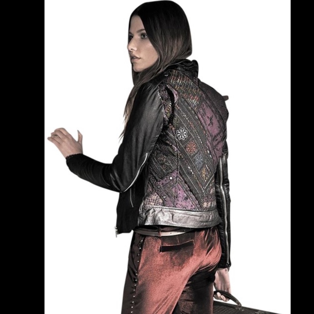 Muubaa Aztec Free People Leather Jacket RARE